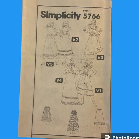 Simplicity 5766 Pattern Skirt Pettycoat Miss 10-14 Uncut Prairie Versatile Midi - Picture 2 of 7